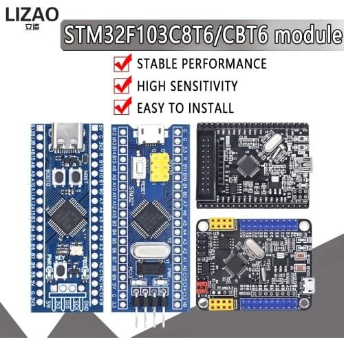 Type-C STM32F103C8T6 STM32F103CBT6 ARM STM32 Minimum System Development Board Module For Arduino Mini STM8 Simulator Download