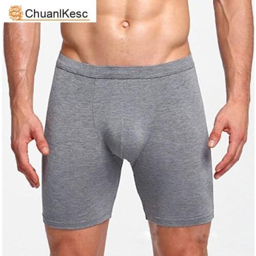 Mens Underwear Extra Long Underwear Sports Pants Large Size Running Fitness Youth Boxer 2020 Hot Sale