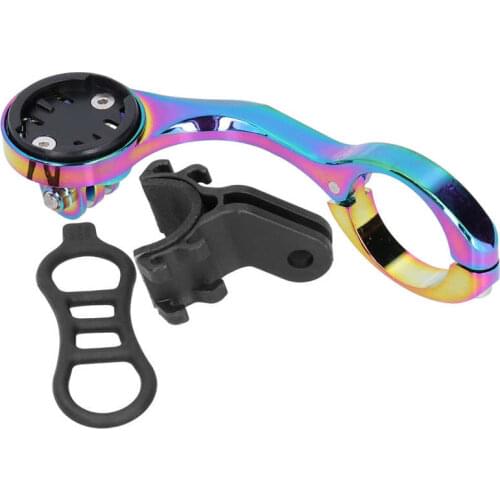 Bike Computer Holder Electroplated Bicycle Stopwatch Extended Bracket Odometer Speedometer Mount for Garmin / WAHOO / Bryton