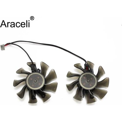 2PCS/lot 74MM GA82O2M Cooler Fan For GALAXY KFA2 GeForce GTX 750Ti 2GB GC GTX 750 Ti 1GB Graphics Video Card Fan