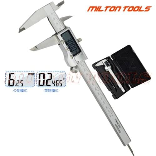0-200mm 8Inch Stainless Steel Electronic Digital Vernier Caliper Paquimetro Calipers 150mm Metal Digital Caliper Micrometer