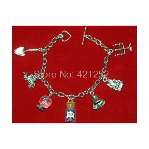 12pcs Haunted Mansion 7 Charm Bracelet, Crystal Ball, 999 Happy Haunts charm bracelets