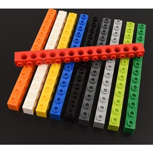 5PCS 32018 High-Tech Hole Brick 1 x 14 [13 Holes] Building block accessories parts MOC DIY Education Build Toys Bricks