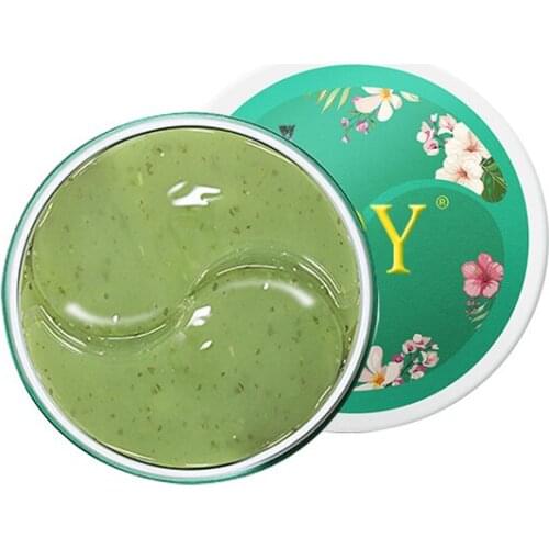 60pcs Green Collagen Crystal Eye Mask Face Care Eye Patch Eye Bag Removal Dark Circles Moisturizing Gel Eye Pads TSLM1