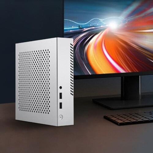 Aluminum QX03 Mini ITX Case Computer Chassis HTPC Host Case USB ITX Gaming Enclosure Desktop Chassis for ITX Motherboard