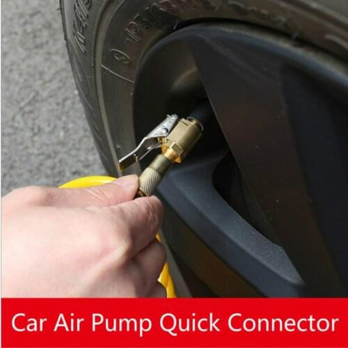 Car Auto Tyre Wheel Tire 8mm Zinc Alloy Air Chuck Inflator Pump Valve Clip Clamp Connector Adapter for Ford Audi A4 Mazda