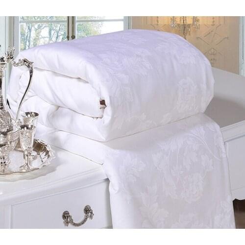 White Silk Winter Comforter Brands 100 Silk Winter Blanket edredon aire acondicionado edredom Silk Quilt Aircondition for Home