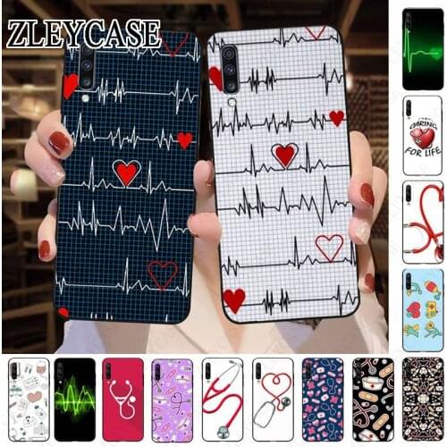 Nurse Medical Medicine Health Heart Phone Case For Samsung Galaxy A50 A10 A20 A20E A20S A40 A71 A70 A30 A6 A7 A8 Cellphones