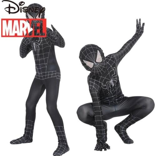 Disney cute cartoon Marvel Spiderman child role playing slim one-piece Halloween costume Marvel movie superhero costume