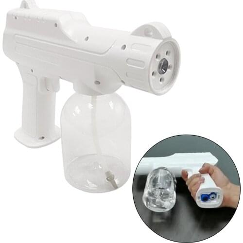 Disinfectant Mist Gun, Handheld Rechargeable Nano Sprayer Fogger for Home, Office, School or Garden Use