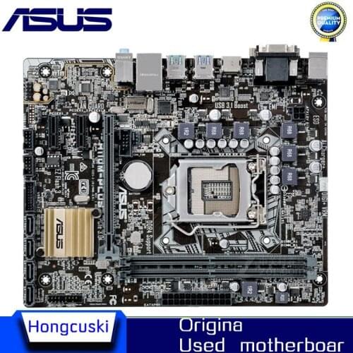 For ASUS H110M-PLUS Used original motherboard Socket LGA 1151 DDR4 H110 Desktop Motherboard