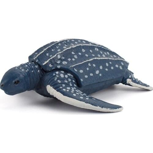 Simulated Leatherback Turtle Animal Model Figure Girl Kids Toys Cute Sea Turtle Solid Science Education Ornaments