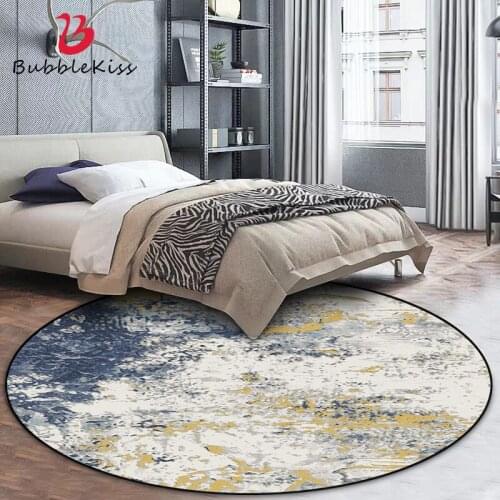 Bubble Kiss Round Carpet Color Abstract Ink Art Rugs Living Room Customized Home Carpets Coffee Table Mat Bedroom Decor Area Rug