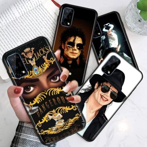 Michael Jackson Singer For Realme V15 X50 X7 X3 superzoom X2 C17 C11 C3 7i 7 6i 6S 6 5 Narzo 20 5G Pro Soft Phone Case