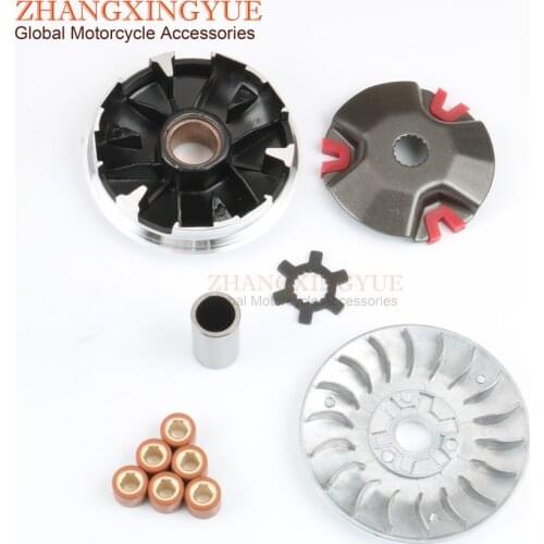 Scooter Performance Variator Set w / 8g rollers for FORSTINGER Classic 50 Union Jack Jump Omen Toxic Paradise Vendetta 50cc 2T