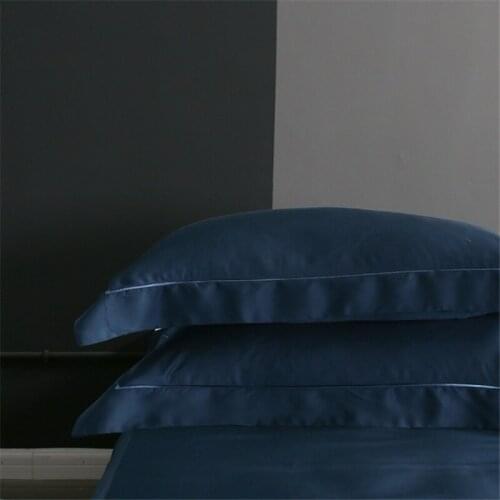 Natural Silk Pillowcases Solid Color Envelope Pillow Case Healthy Sleep Multicolor Pillow Cover 48x74cm