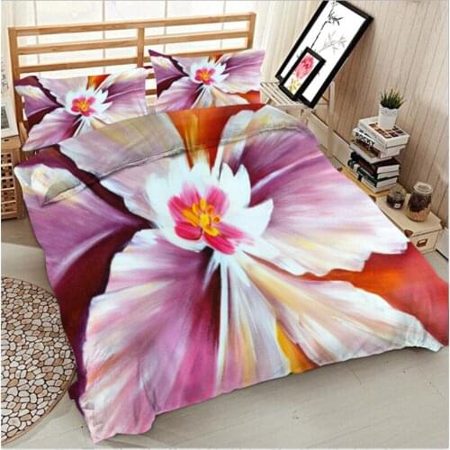 New Butterfly Flower 3D Bedding set cover bed sheet duvet cover sets housse de couette 4pcs