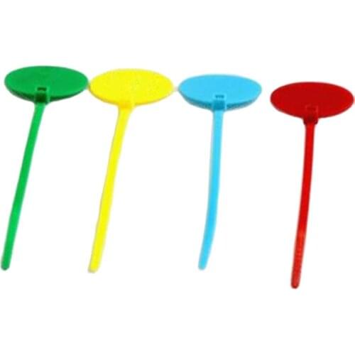 200pcs/lot 110mm Plastic Cable ties nylon cable Ties self-locking seals with Markers for Logistics