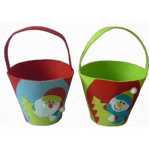 Merry Christmas Candy Treat Bag Kids Party Gift Pouch Snack Handbag