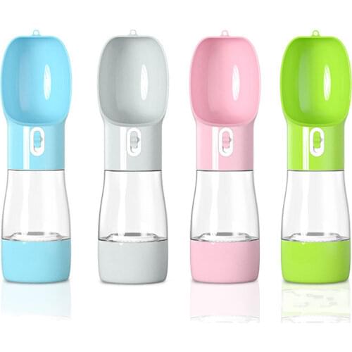 Portable Pet Water Bottle For Small Medium Dogs Puppy Kitten Driking Product Dog Food Storage Bottle Outdoor Travel Cat Feeder