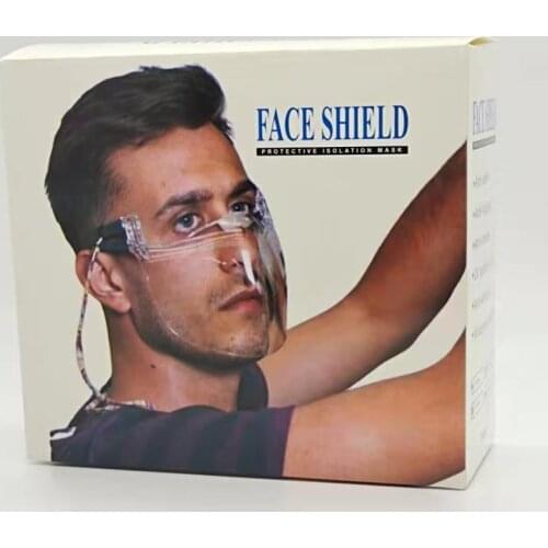 Anti fog half face mask face shield outdoor goggles eye glasses side shields protection face anti fog