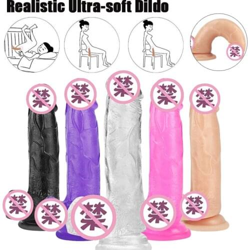 Dildo Realistic Gode Enorme Female Toys 7/8 inch Huge Penis Suction Cup Male Dick Erotic Toys for Adult Sex Toys for Woman