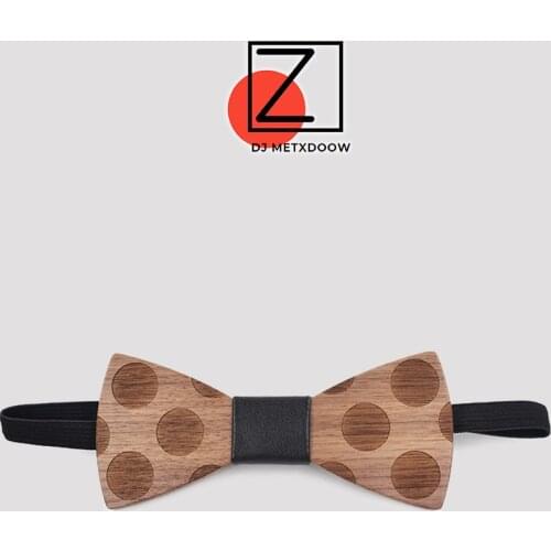Stereoscopic Dot Wood Bow Tie For Men Classic Wooden Bowties Neckwear Creative Handmade Butterfly Wood Tie Gravata Corbatas Seda