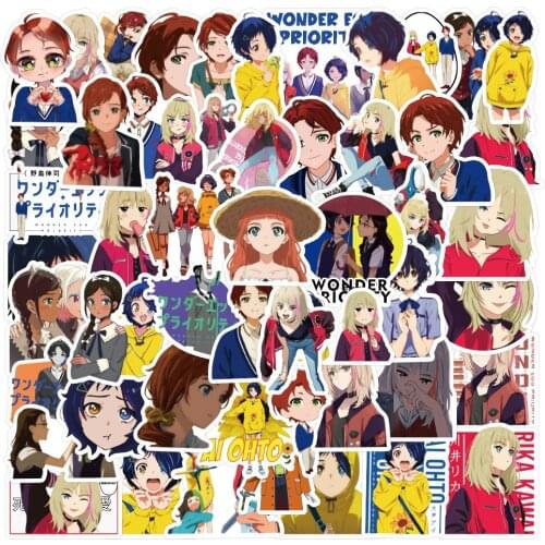 10/50PCS NEW WONDER EGG PRIORITY Cosplay Stickers Prop Ohto Ai DIY Anime Waterproof Trunk Computer Laptop Car Decal Stickers