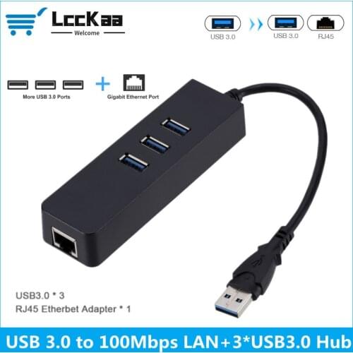 USB Ethernet USB 3.0 to 100Mbps RJ45 USB HUB for Computer Xiaomi Mi Box 3/S Set-Top Box Ethernet Adapter USB Lan Network Card