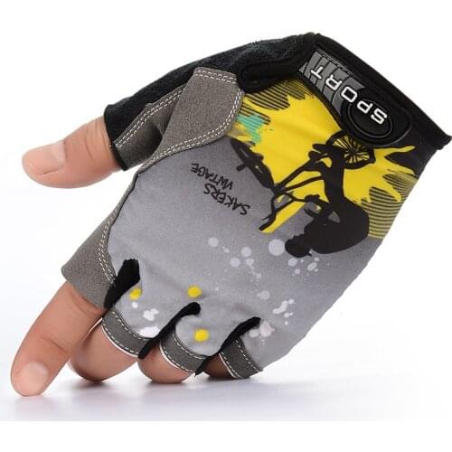 Fingerless Cycling Gloves Men Women Outdoor Climbing Fishing Gloves Breathable Anti-shock Sports Mittens Bike Bicycle Gloves