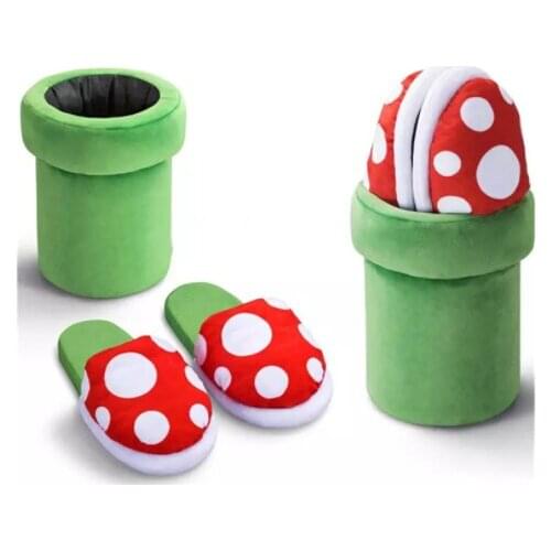 Women Home Slippers Cartoon Flower Shoes Non-Slip Soft Winter Warm House Slippers Indoor Bedroom Lovers Couples Floor Shoes