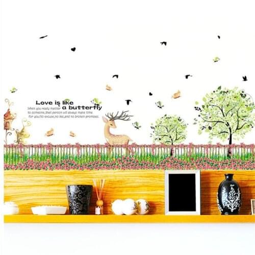 Landscape wall sticker study bedroom wall decoration modern art mural home decoration kids room decoration
