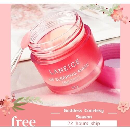 100% original Korea Lip Sleeping Mask Night 20g lip moisturizer skin care (send lip mask)