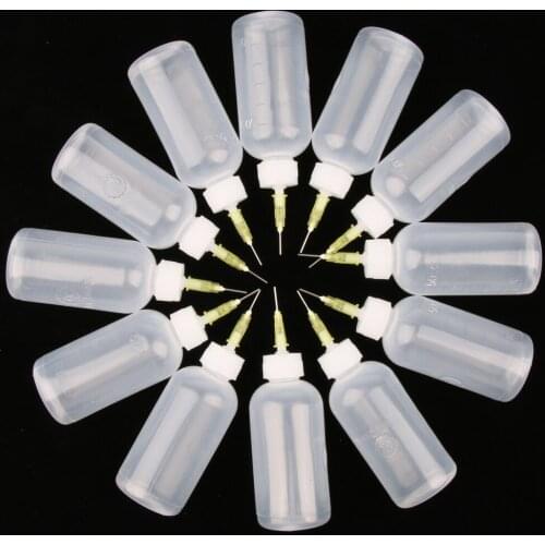 12 Pcs Premium 50ml Precision Tip Glue Applicator Bottles Glue Dispenser for DIY Quilling Paper Crafting