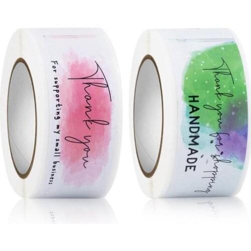 150 Pcs Pink Thank You for Your Order Stickers Roll Business Thank You Sticker Labels for Shipping Bags, Box Packaging,Gift Wrap