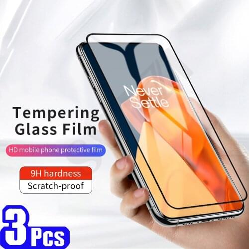 3/5Pcs full cover for oneplus Nord 7 7T 8 8T plus 9 pro 9R 9E N10 N100 6 phone screen protector tempered glass protective film