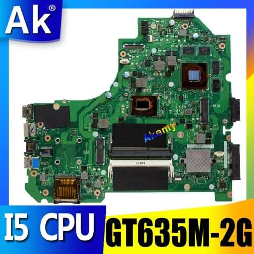 AK K56CM Laptop motherboard For Asus K56CM K56CB K56C S550CM S550C Teste mainboard original I5 CPU GT635M-2G