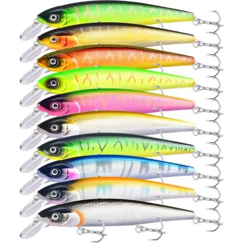 ALEURRE 1Pcs Big Minnow Floating Wobbler Hard Artificial Bait Rattling Pesca Long Shot Fishing Lure 14cm 23g Crankbait Tackle