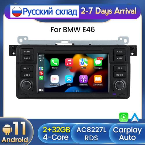 Android Car Radio For Bmw E46 M3 Rover 75 Coupe 318 335 320i 325i 323i 330i 1998-2006 Mirror Link 2G RAM 32G ROM 2DIN NO DVD FM