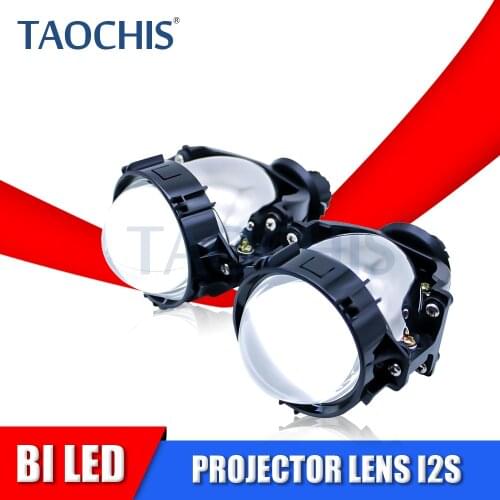 TAOCHIS 3.0 inch 12V 50W 8000LM Auto headlight retrofit Universal High low beam Car accessories bi led projector lens