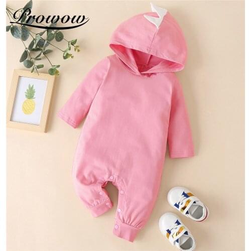 Prowow Cartoon Babys Romper Solid Baby Girl Sleepwear Newborn Jumpsuits For Kids Girls Clothing Dinosaur Baby Cosplay Costume