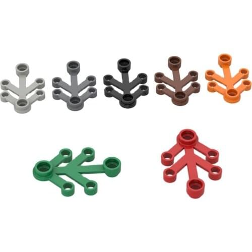 10PCS Assembles Particles 2423 4x3 Plant Foliage Bricks Building Blocks DIY Education Replaceable Parts Toys For Children Gifts