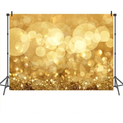 MEHOFOTO Goden Bokeh Backdrop for Photo Glitter shining Newborn Baby Kids Photography Background Wedding Banner Decor Photo