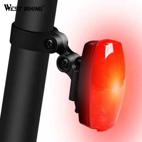 WEST BIKING Bike Cycling Light StVZO Rear Safety Warning Light Taillight Lamp AAA LR03 Battery Bike Accessories Bicycle Light