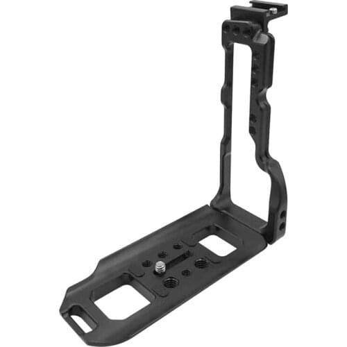Quick Release L Plate with Hot Shoe for Fujifilm GFX100-G Camera L Plate Bracket Holder Grip Quick Release Clamp