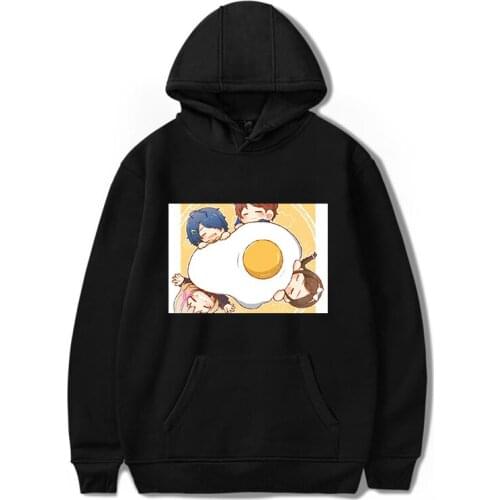 Wonder Egg Priority Ai Kawaii Hoodie Aesthetic Fashion Pocket leisure Paragraph Loose Casual Sweatshirts Anime Carton Cute Print
