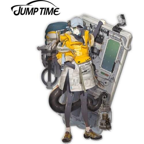 JumpTime 13 x 8.9cm Arknights Asbestos Anime Waifu Sticker Car Decal Vinyl Car Sticker Custom Printing Laptop Windshield Decals