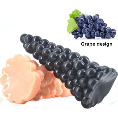 The Cone-shaped Appearance Is Inlaid with A Small Ball and Made Into Grape Shape Dildo Sex Toy Anal Plug for Woman Insert Vagina