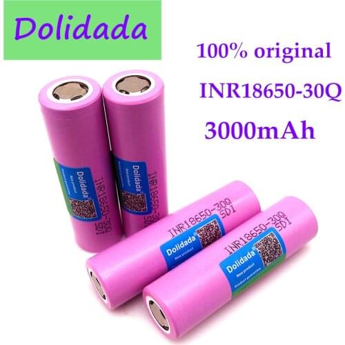 18650 3000mAh 30Q battery 3.6V Discharge li-ion Rechargeable Batteries 30A large current INR18650 high brain lithium battery