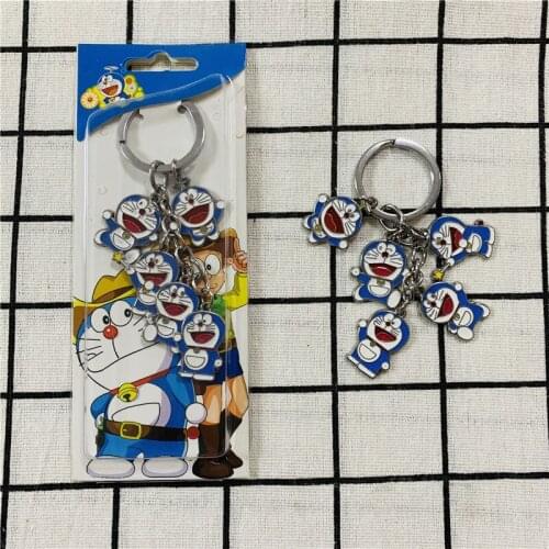 IVYYE Doraemon Fashion Anime Metal Key Chains Cartoon Keyring Car Keychain Pendant Toys Keyholder Unisex Gifts NEW